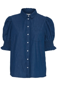 DK Company Ichi IHBorgie Shirt washed dark blue