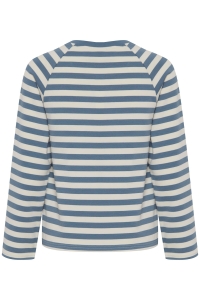 ICHI IHITira Sweater ls 2 blue mirage/almond