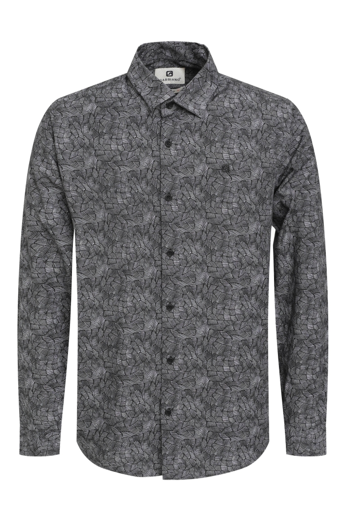 Gabbiano Overhemd ls zwart