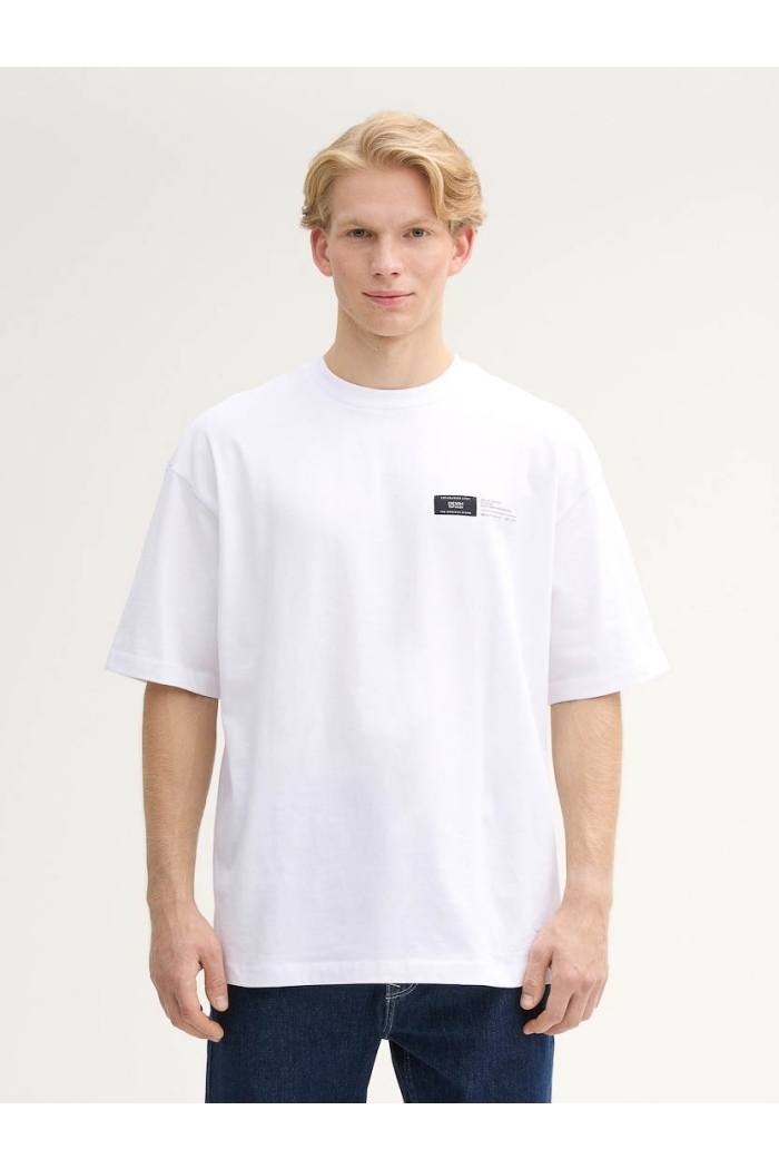 Tom Tailor Oversized printed t-shirt white