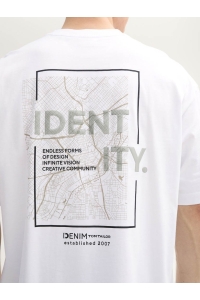 Tom Tailor Oversized printed t-shirt white