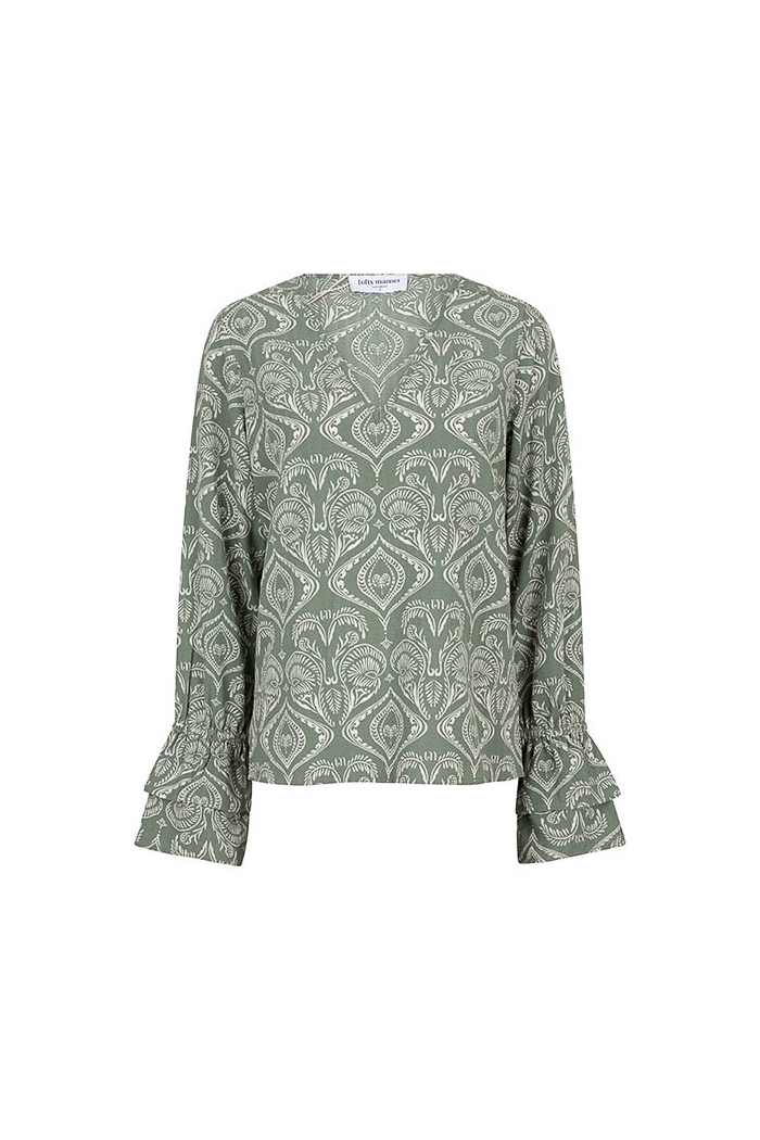 Lofty Manner Blouse Sofie lavender print