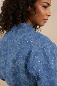 Lofty Manner Jacket Maha denim blue