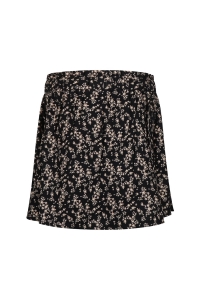 No Way Monday Ki Skirt bloemetje black