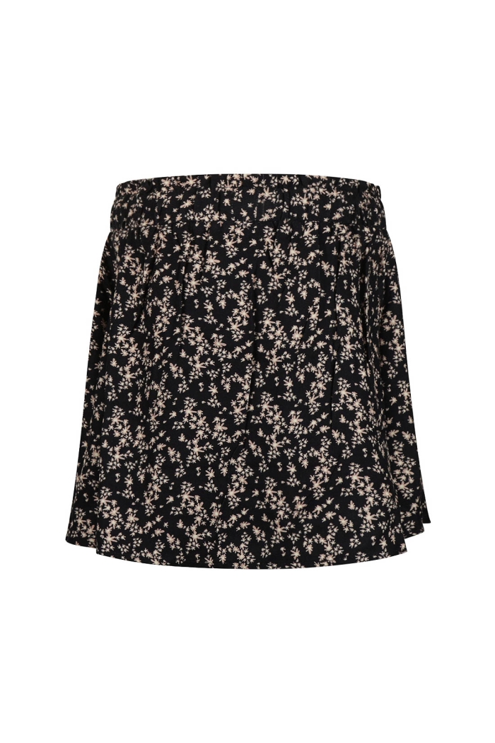 No Way Monday Ki Skirt bloemetje black