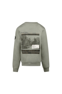 No Way Monday Ki Sweater faded green