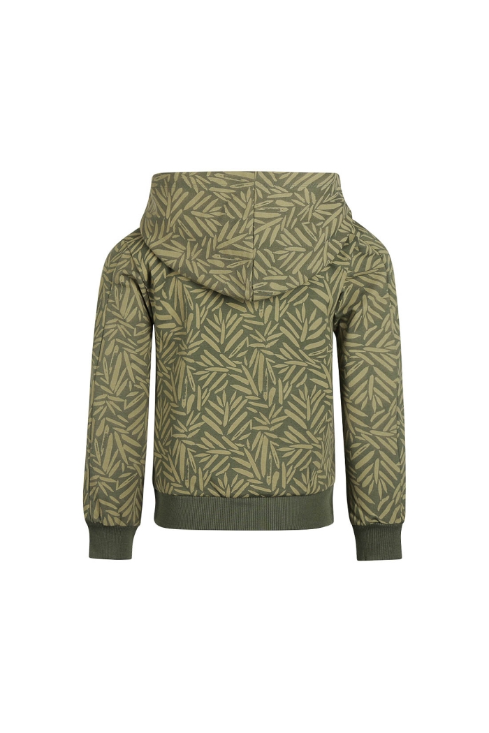 Koko Noko Ki Sweater with hood army green