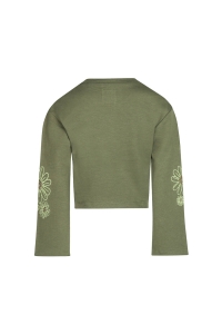 Koko Noko Ki Sweater dropped shoulder army green