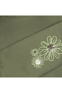 Koko Noko Ki Sweater dropped shoulder army green