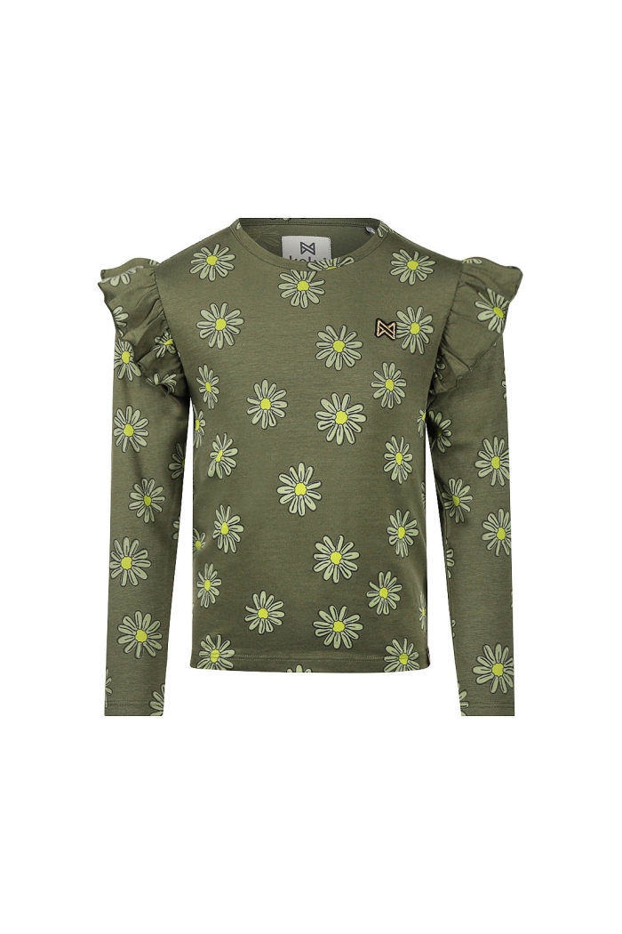 Koko Noko Ki T-shirt ls bloem army green