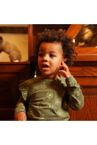 Koko Noko Ki T-shirt ls bloem army green