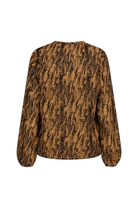 Lofty Manner Blouse Agnes feathers print