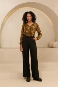 Lofty Manner Blouse Agnes feathers print