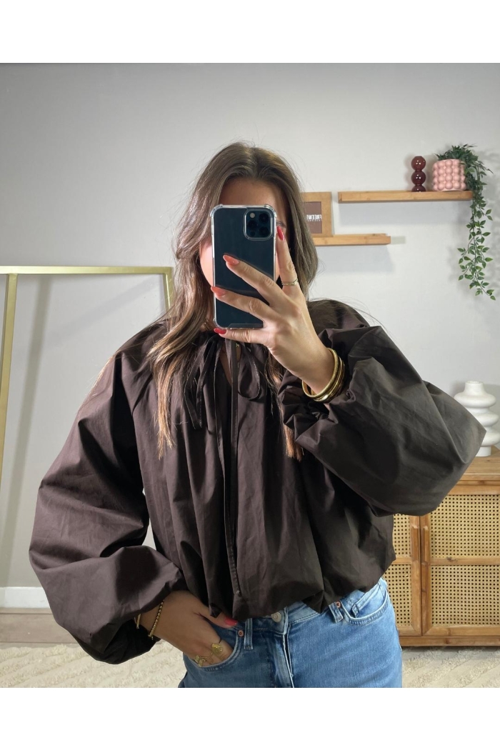 Ambika Blouse uni lm bruin