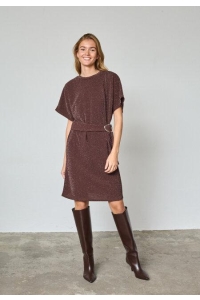Sisters Point Gelia Dress chocolate/silver