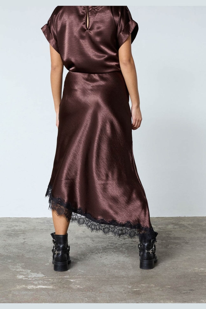 Sisters Point Gewo Lace Skirt brown/black