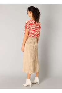 Yest Revanche Top dark coral/beige