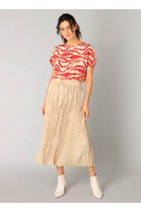 Yest Revanche Top dark coral/beige