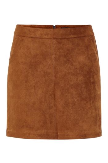 Vero Moda VMDONNA DINA FAUX SUEDE SHORT SKIRT: