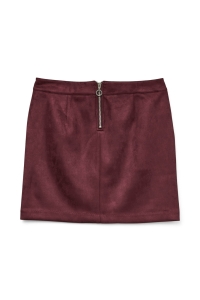 Vero Moda VMDONNA DINA FAUX SUEDE SHORT SKIRT: winetasting