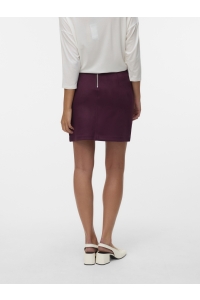 Vero Moda VMDONNA DINA FAUX SUEDE SHORT SKIRT: winetasting