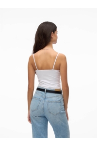 Vero Moda VMINGE LACE SINGLET JRS NOOS bright white
