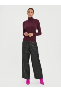 Vero Moda VMGLORY LS ROLLNECK BLOUSE NOOS winetasting