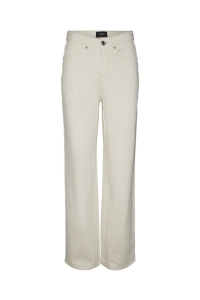 Vero Moda VMTESSA HR WIDE JEANS ECRU GA ecru