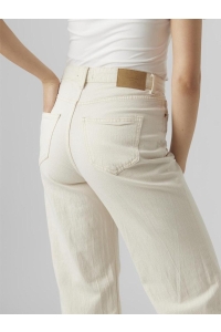 Vero Moda VMTESSA HR WIDE JEANS ECRU GA ecru
