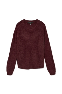 Vero Moda VMPUFF LS O-NECK PULLOVER BOO winetasting