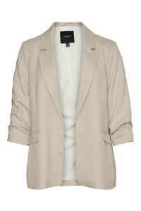 Vero Moda VMCFRIDA LS REGULAR BLAZER CUR oatmeal/melange