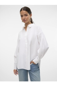 Vero Moda VMFANNI LS SHIRT WVN GA NOOS bright white