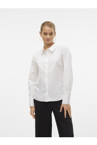 Vero Moda VMANNA LS FITTED SHIRT WVN GA NOOS bright white