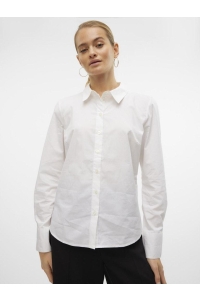 Vero Moda VMANNA LS FITTED SHIRT WVN GA NOOS bright white