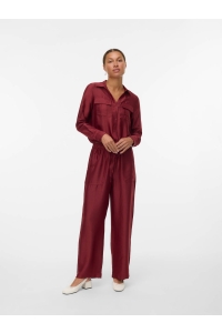 Vero Moda VMTOMA HW STRAIGHT PANTS WVN syrah