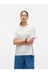 Vero Moda VMDORIS CATY SS TOP BOX JRS GA snow white/soleil