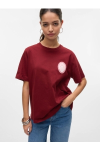 Vero Moda VMDORIS CATY SS TOP BOX JRS GA syrah/paradise