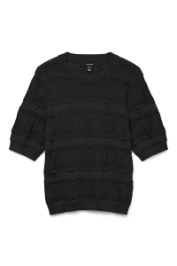 Vero Moda VMMARVELOUS SS O-NECK PULLOVER black