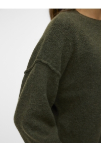 Vero Moda VMBESTI LS O-NECK PULLOVER BOO grape leaf/w. melange