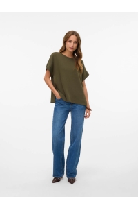 Vero Moda VMHALI SS TOP JRS grape leaf