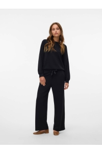 Vero Moda VMHALI HW WIDE PANT JRS GA BOO black