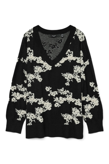 Vero Moda VMCNANCY LS V-NECK LONG PULLOVER BO: