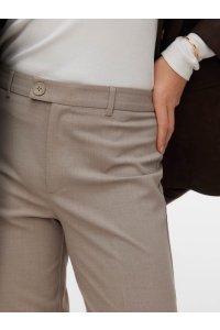 Vero Moda VMTEXAS MW STRAIGHT PANT NOOS moon rock/melange