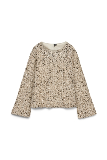 Vero Moda VMBELLA LS BOATNECK SQ TOP JRS GA