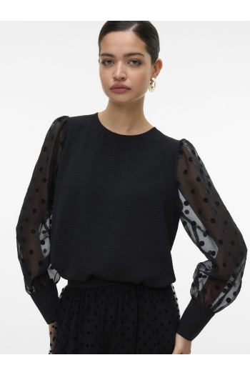 Vero Moda VMALVA DETAIL LS TOP WVN