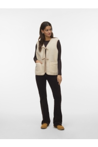 Vero Moda VMCLEO SHORT WAISTCOAT GA BOO oatmeal