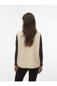 Vero Moda VMCLEO SHORT WAISTCOAT GA BOO oatmeal