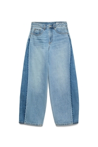 Vero Moda VMZELDA HR BAREEL TWO TONED DNM JEA: medium blue denim