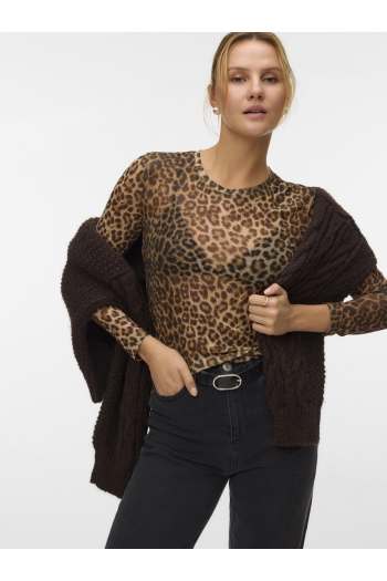 Vero Moda VMLOVA LS MESH TOP JRS NOOS