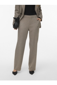 Vero Moda VMMAYA BESTIE MW STRAIGHT PANT NOOS moon rock/melange